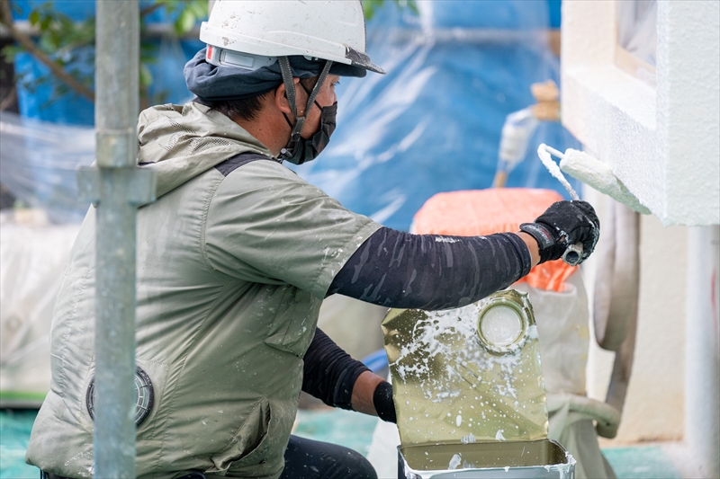 沖縄の環境にマッチした塗料を使用